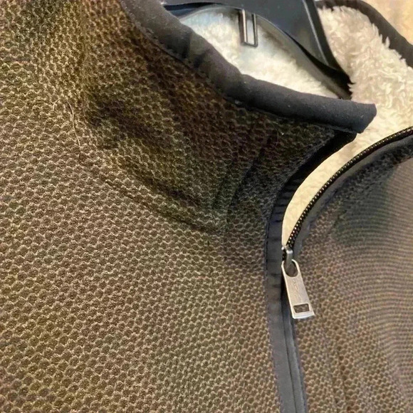 Orvis Men’s Fleece Lined Quarter Zip Warm Thick Pull Over Black Brown XXL - Picture 3 of 10